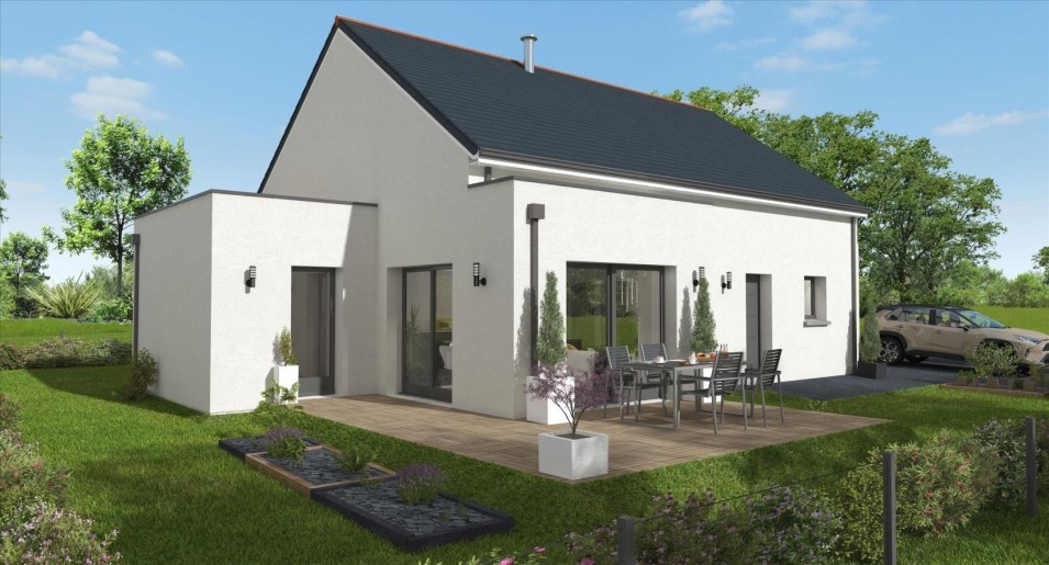 Terrain + Maison neuve de 97 m² à Guénin