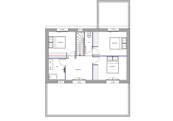 Terrain + Maison neuve de 128 m² à Monterblanc