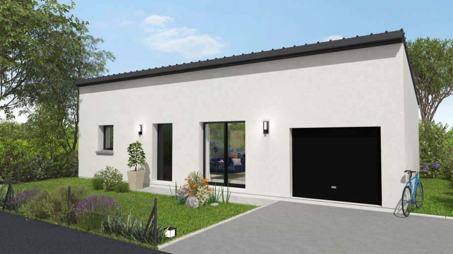 Terrain + Maison neuve de 75 m² à Monterblanc