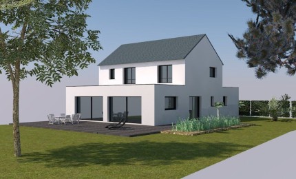Terrain + Maison neuve de 128 m² à Monterblanc