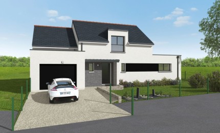 Terrain + Maison neuve de 121 m² à Étel