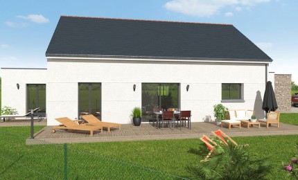 Terrain + Maison neuve de 115 m² à Brech