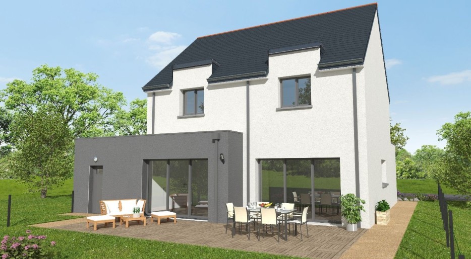Terrain + Maison neuve de 146 m² à Brech