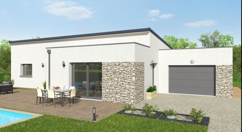 Terrain + Maison neuve de 115 m² à Pluneret