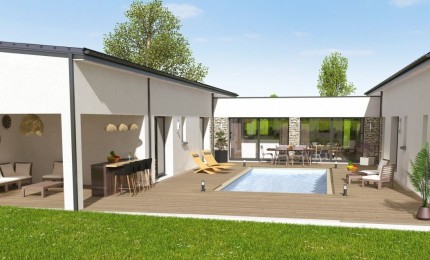 Terrain + Maison neuve de 160 m² à Locqueltas
