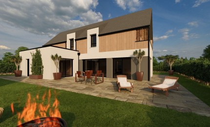 Terrain + Maison neuve de 162 m² à Belz