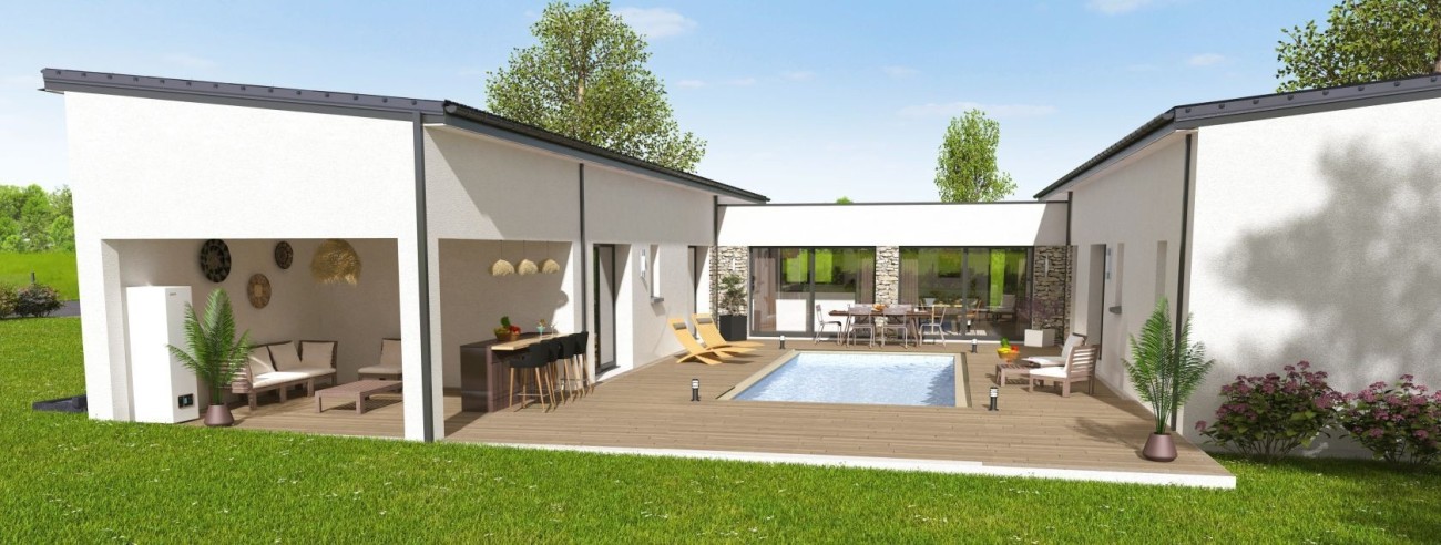 Terrain + Maison neuve de 160 m² à Plescop