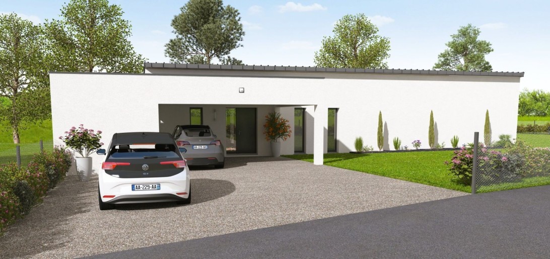 Terrain + Maison neuve de 160 m² à Plescop