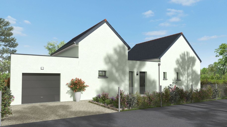 Terrain + Maison neuve de 101 m² à Plescop