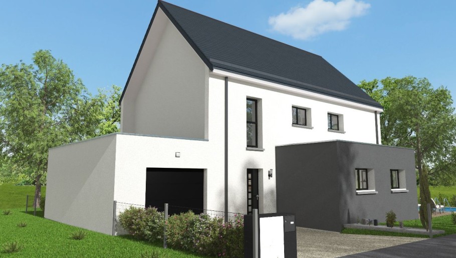 Terrain + Maison neuve de 140 m² à Plescop