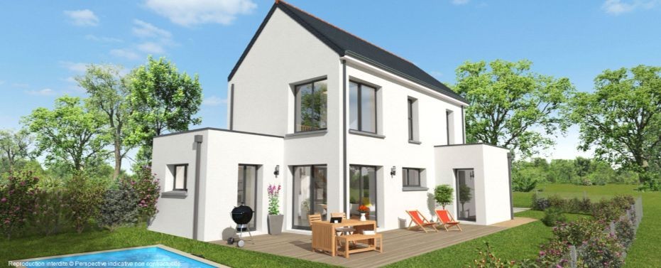 Terrain + Maison neuve de 120 m² à Plescop