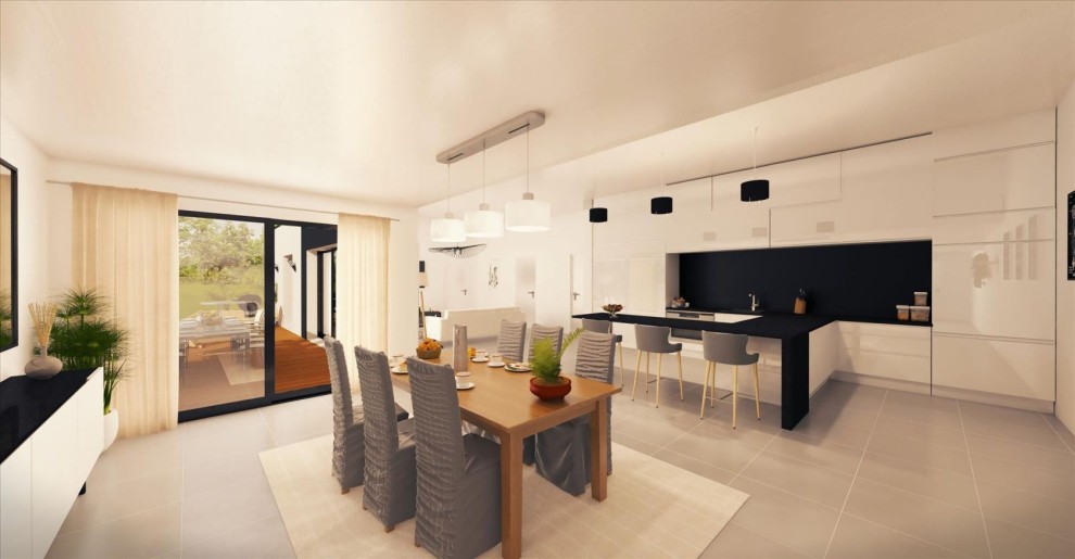 Terrain + Maison neuve de 170 m² à Meucon