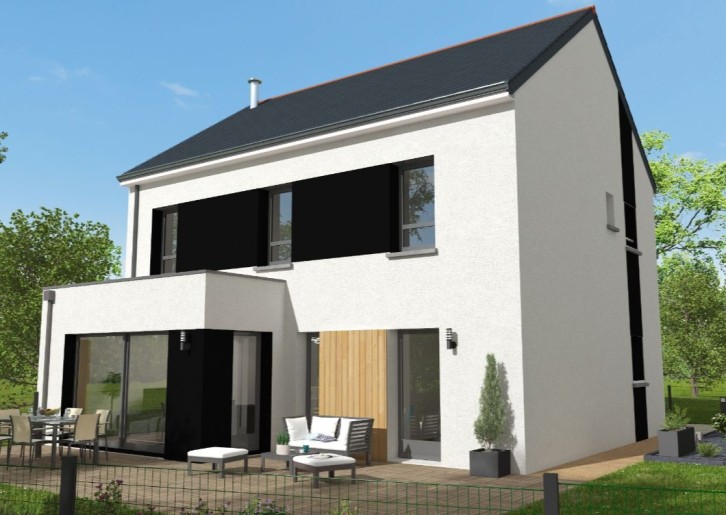 Terrain + Maison neuve de 135 m² à Plescop