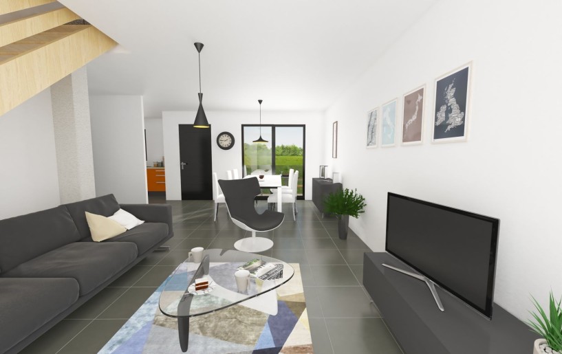 Terrain + Maison neuve de 85 m² à Plescop