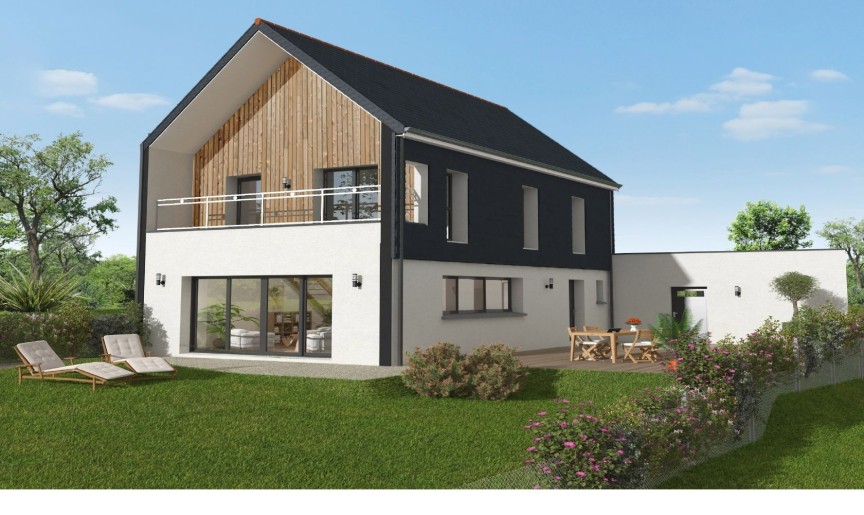 Terrain + Maison neuve de 135 m² à Plescop