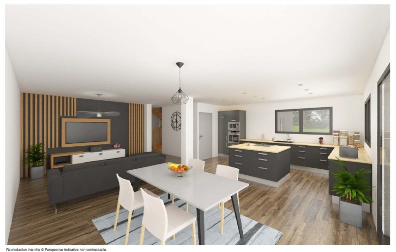 Terrain + Maison neuve de 120 m² à Plescop