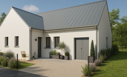 Terrain + Maison neuve de 82 m² à Pommerit-le-Vicomte
