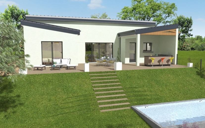 Terrain + Maison neuve de 111 m² à Guingamp
