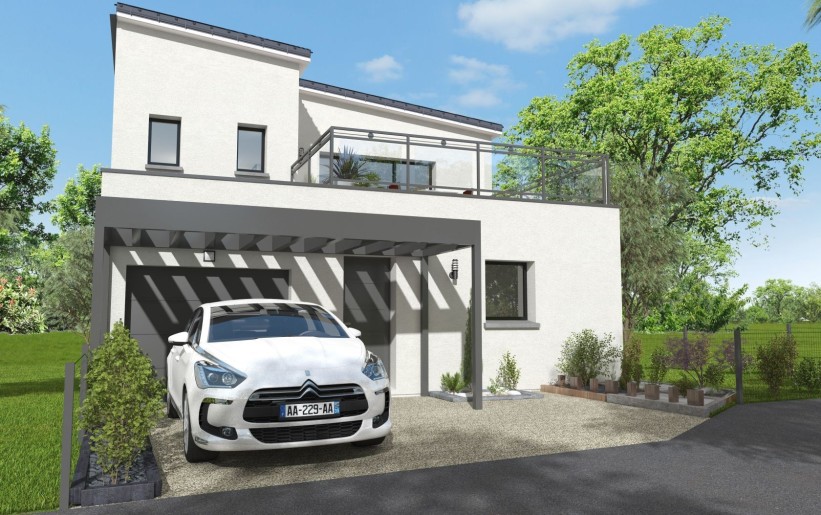 Terrain + Maison neuve de 107 m² à Plerneuf
