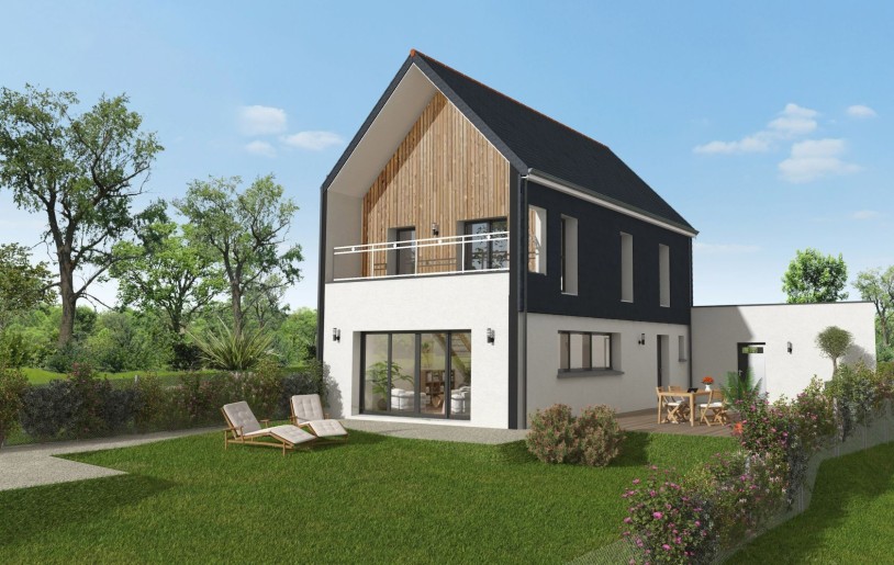 Terrain + Maison neuve de 117 m² à Pommerit-le-Vicomte