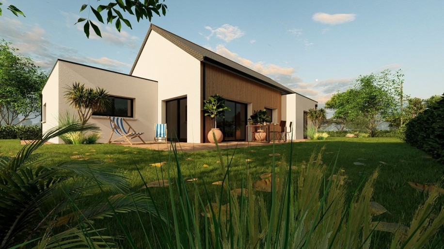 Terrain + Maison neuve de 129 m² à Plaintel