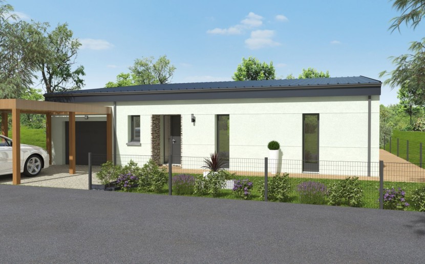 Terrain + Maison neuve de 111&nbsp;m² à Lamballe