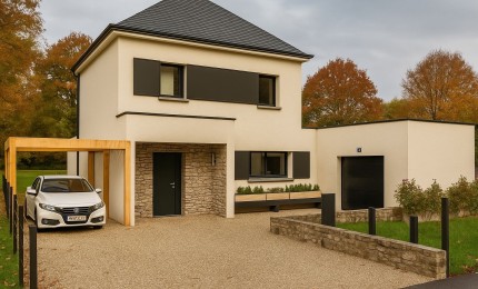 Terrain + Maison neuve de 112&nbsp;m² à Cléder