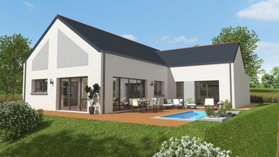 Terrain + Maison neuve de 127&nbsp;m² à Paimpol
