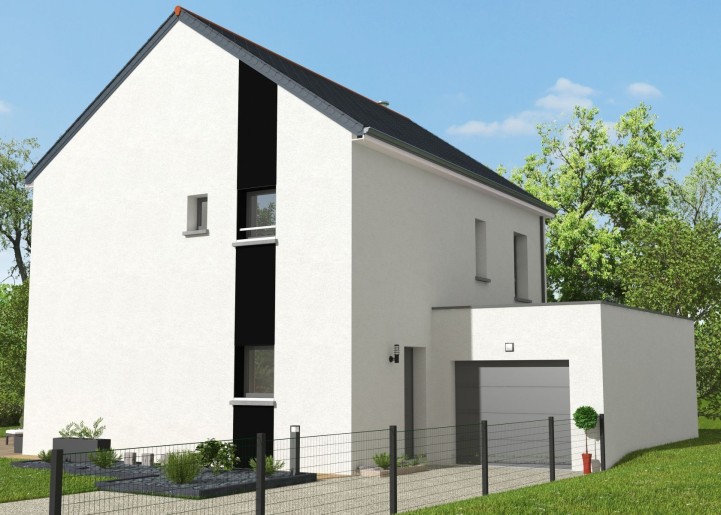 Terrain + Maison neuve de 132&nbsp;m² à Garlan