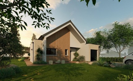 Terrain + Maison neuve de 129&nbsp;m² à Plaintel