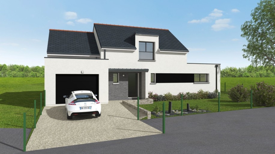 Terrain + Maison neuve de 122&nbsp;m² à Lamballe