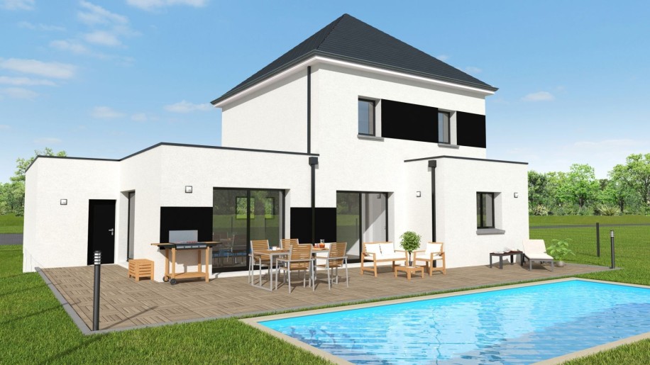 Terrain + Maison neuve de 112&nbsp;m² à Lamballe