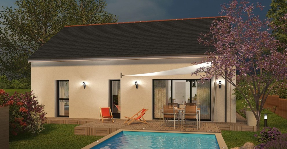 Terrain + Maison neuve de 70&nbsp;m² à Saint-Brandan