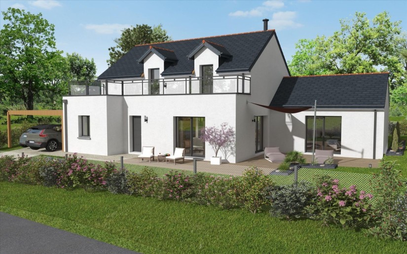 Terrain + Maison neuve de 181&nbsp;m² à Pleubian
