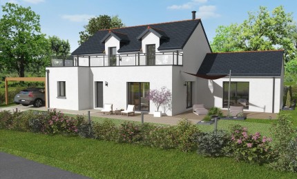 Terrain + Maison neuve de 181&nbsp;m² à Pleubian