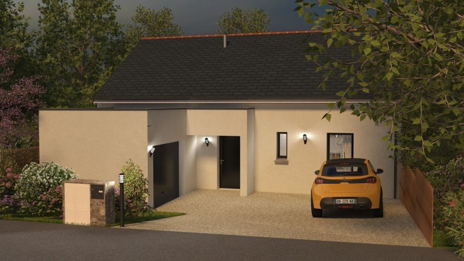 Terrain + Maison neuve de 70&nbsp;m² à Saint-Brandan
