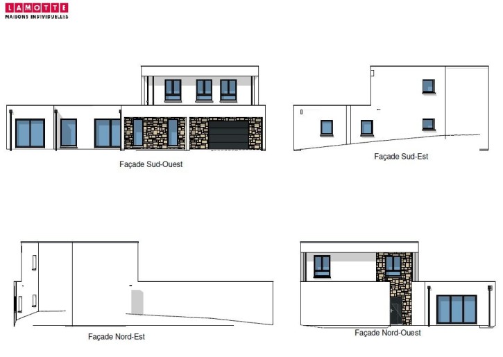 Terrain + Maison neuve de 155&nbsp;m² à Ploufragan