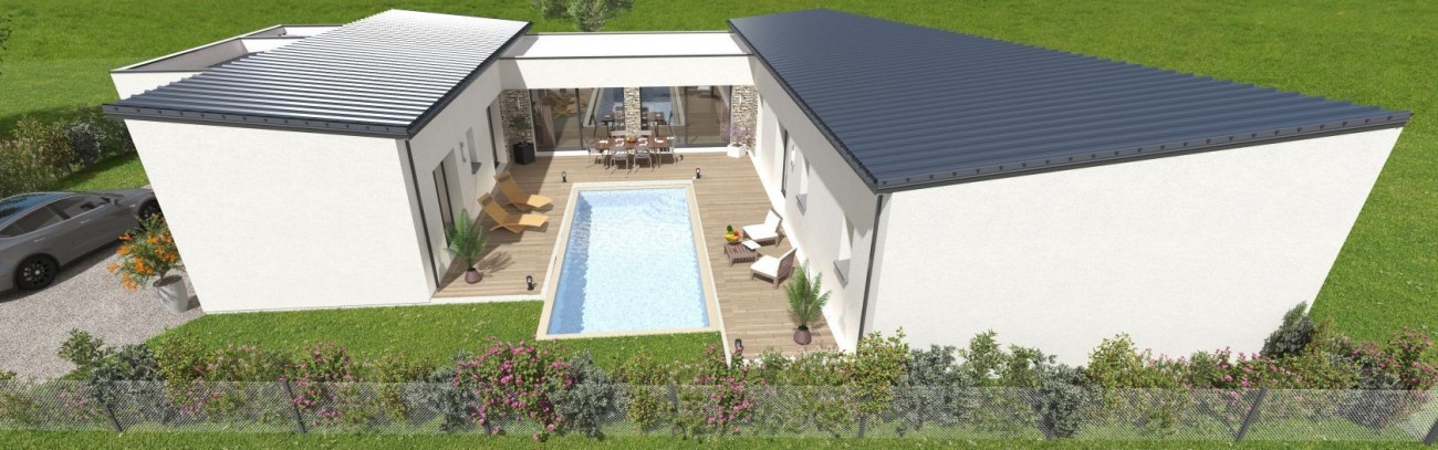 Terrain + Maison neuve de 155&nbsp;m² à Ploufragan