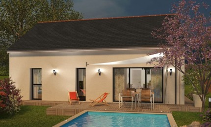 Terrain + Maison neuve de 70&nbsp;m² à Le Hinglé