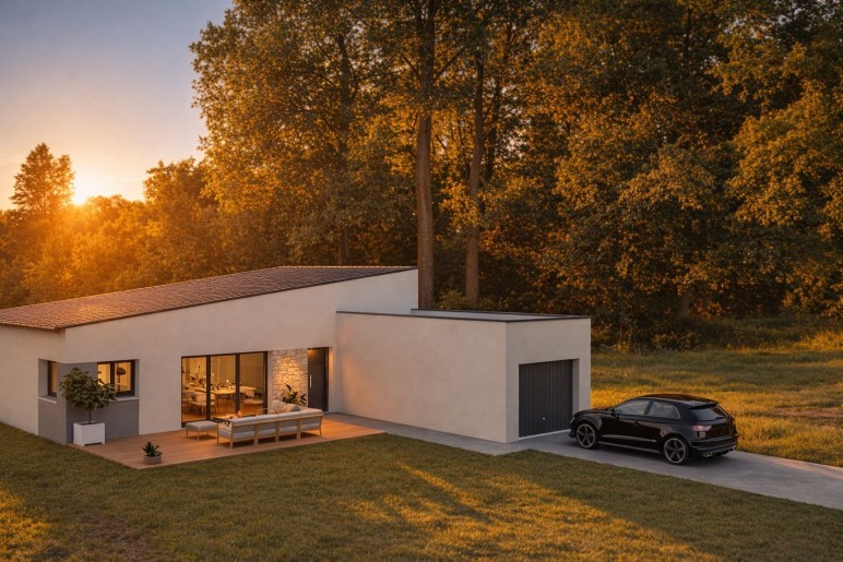 Terrain + Maison neuve de 84&nbsp;m² à Lamballe