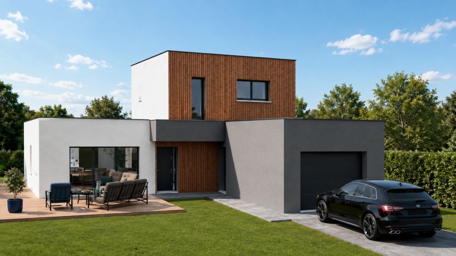Terrain + Maison neuve de 100&nbsp;m² à Lamballe