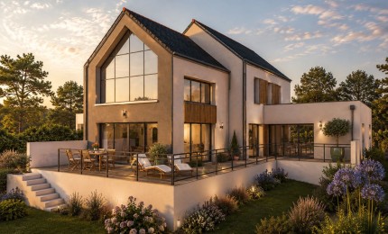 Terrain + Maison neuve de 230&nbsp;m² à Plaintel