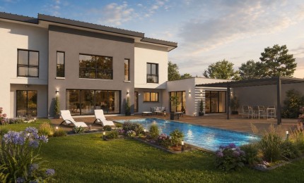 Terrain + Maison neuve de 280&nbsp;m² à Trégastel