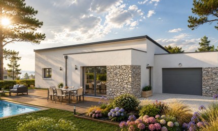 Terrain + Maison neuve de 112&nbsp;m² à Pleubian