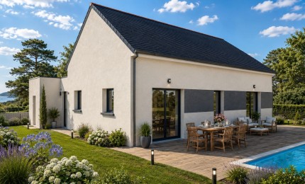 Terrain + Maison neuve de 92&nbsp;m² à Cavan