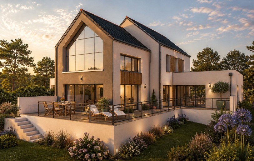 Terrain + Maison neuve de 230&nbsp;m² à Plérin