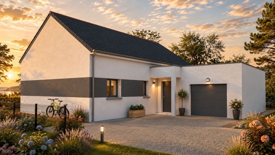 Terrain + Maison neuve de 92&nbsp;m² à Saint-Carreuc