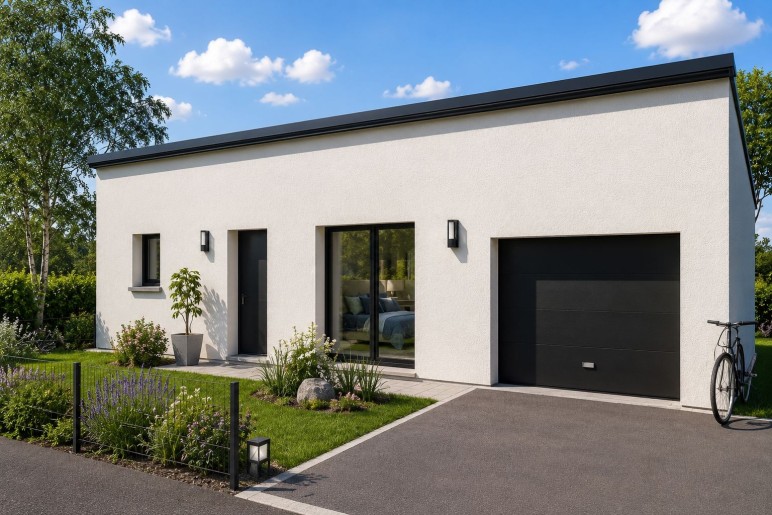 Terrain + Maison neuve de 75&nbsp;m² à Châtelaudren
