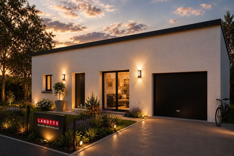 Terrain + Maison neuve de 75&nbsp;m² à Châtelaudren