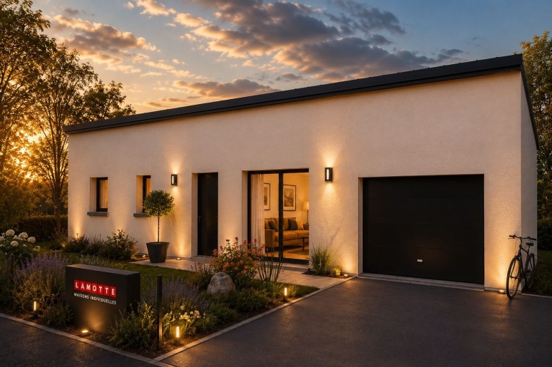 Terrain + Maison neuve de 85&nbsp;m² à Aucaleuc